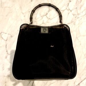 Vintage Gucci Bamboo Top Handle Mesh Bag